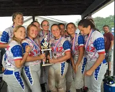 Ohio Starz team with trophy